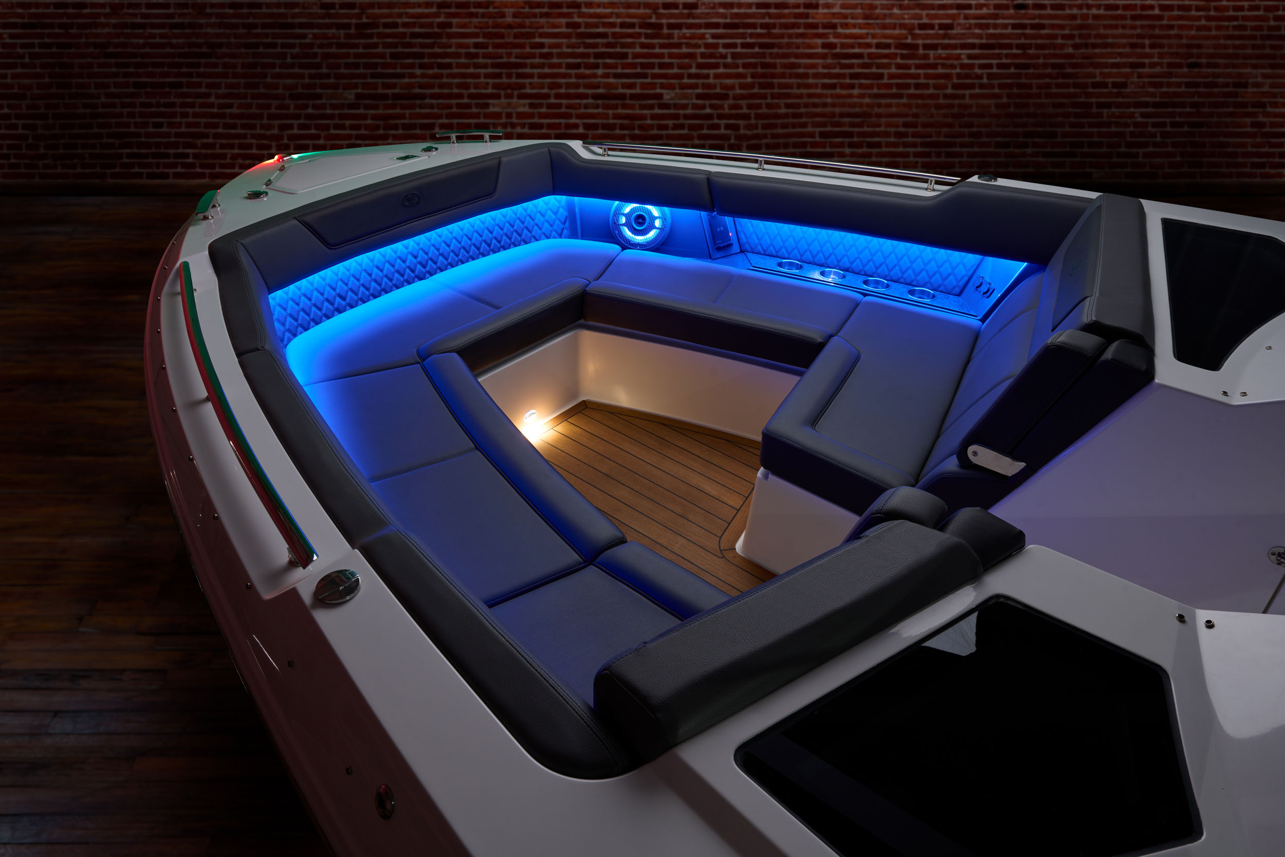 Inside a Cobalt R35 — hand-stitched detail